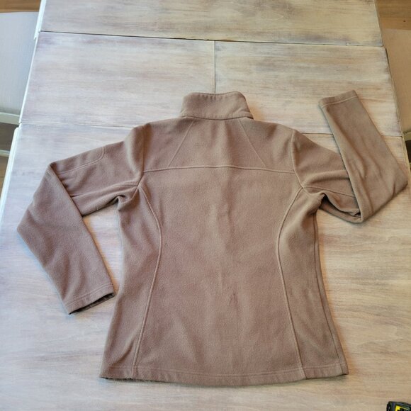 Columbia Women's Jacket Polar Fleece Zip-Up Athletic Brown Sz Medium - Picture 2 of 10